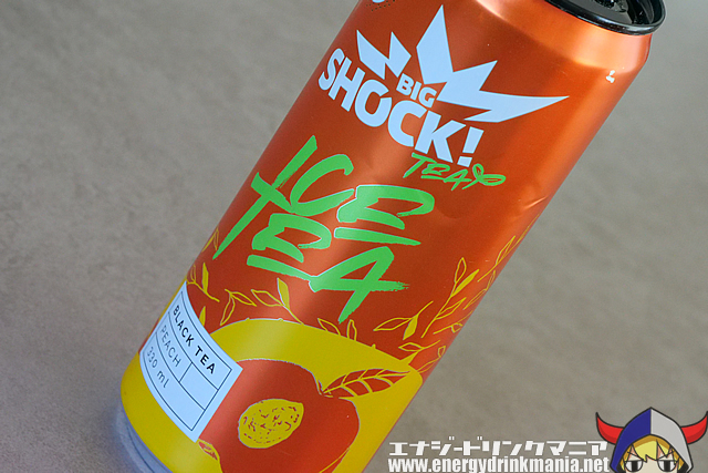 BIG SHOCK ICE TEA BLACK TEA PEACHのデザイン