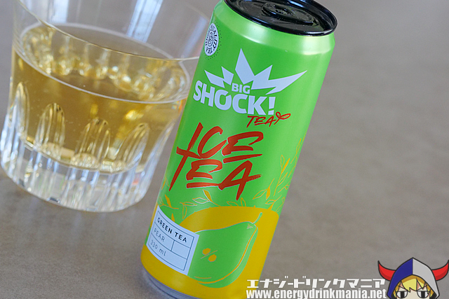 BIG SHOCK ICE TEA GREEN TEA PEARのデザイン