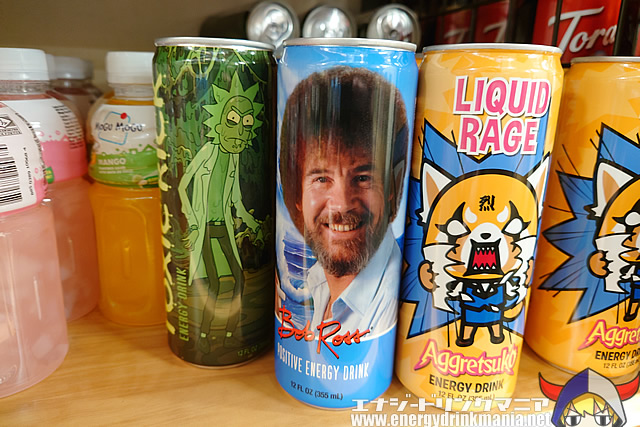 Bob Ross POSITIVE ENERGY DRINKのデザイン