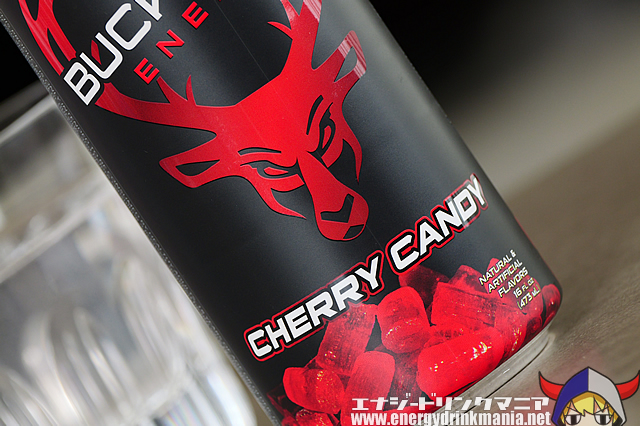 BUCKED UP ENERGY CHERRY CANDYのデザイン