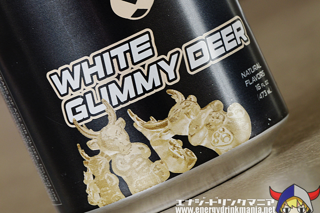 BUCKED UP ENERGY WHITE GUMMY DEERのデザイン