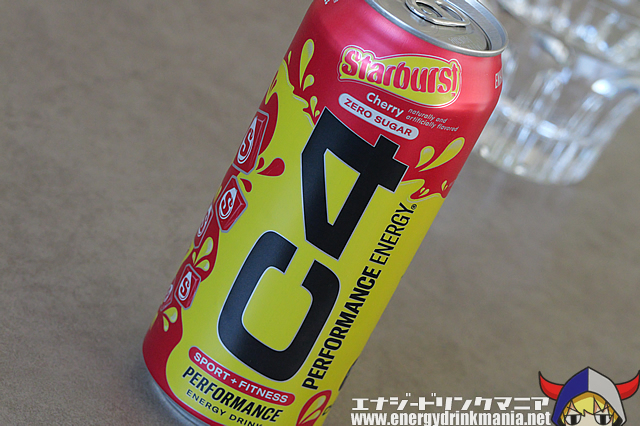 C4 ENERGY STARBURST CHERRYのデザイン