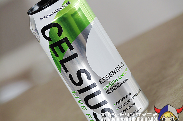 CELSIUS ESSENTIALS CHERRY LIMEADEのデザイン