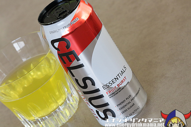 CELSIUS ESSENTIALS FRUIT BURSTのデザイン