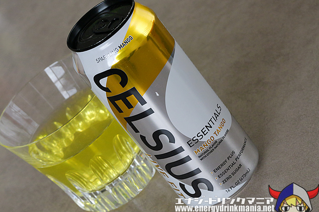 CELSIUS ESSENTIALS MANGO TANGOのデザイン