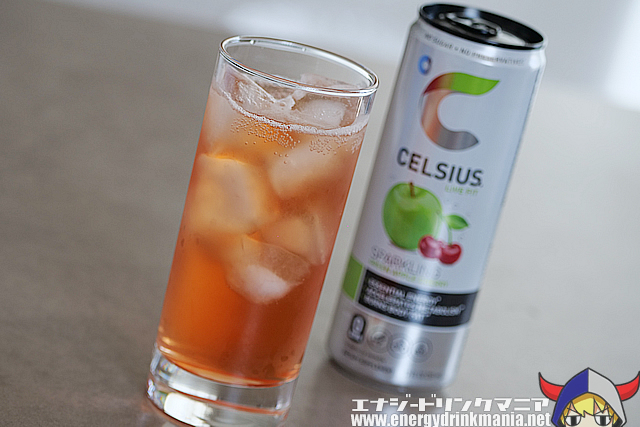 CELSIUS SPARKLING GREEN APPLE CHERRYの味