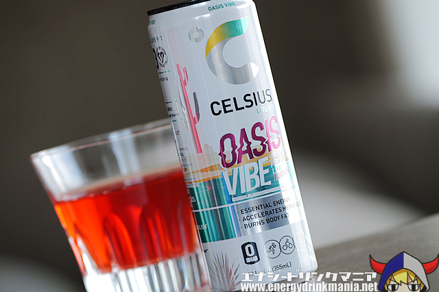 CELSIUS SPARKLING OASIS VIBEのデザイン