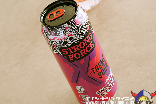 STRONG FORCE X-TREME SOUR RASPBERRY STRIKEのデザイン