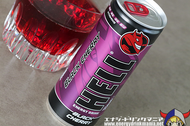 HELL ENERGY BLACK CHERRYのデザイン