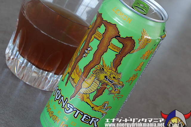 MONSTER ENERGY DRAGON ICE TEA LEMONのデザイン