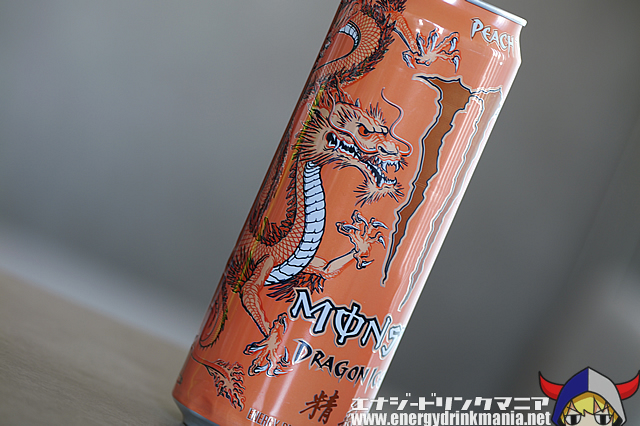 MONSTER ENERGY DRAGON ICED TEA PEACH TEAのデザイン