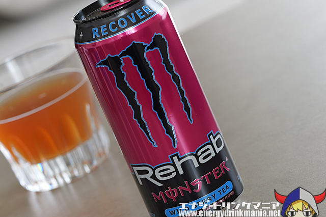 Design of MONSTER ENERGY Rehab WILD BERRY TEA