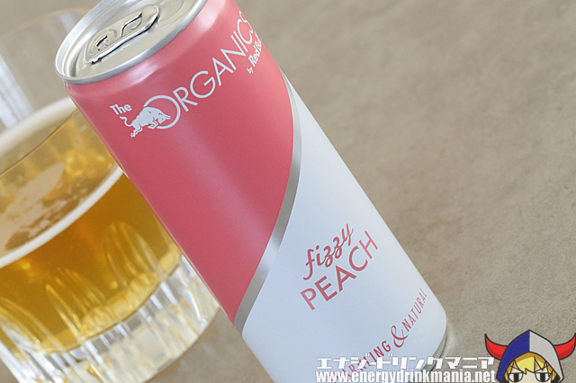 Red Bull ORGANICS fizzy PEACHのデザイン