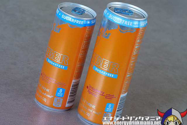 Red Bull AMBER EDITION SUGARFREE Strawberry Apricotのデザイン