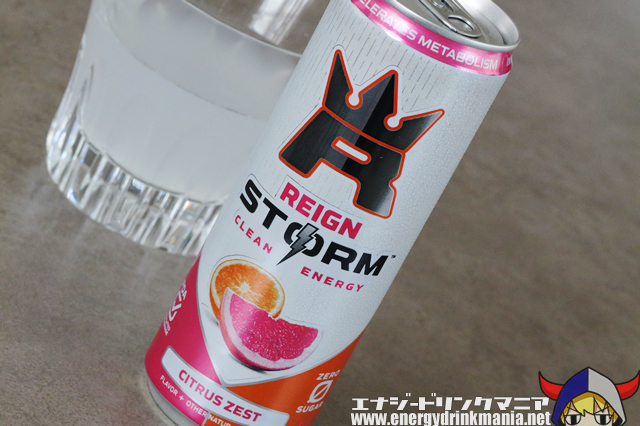 REIGN STORM CITRUS ZESTのデザイン