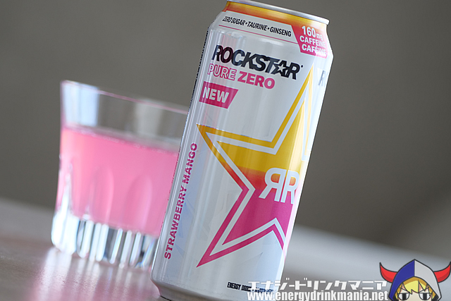 ROCKSTAR PURE ZERO STRAWBERRY MANGOのデザイン