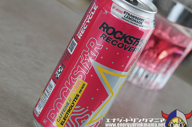 ROCKSTAR RECOVERY STRAWBERRY LEMONADEのデザイン