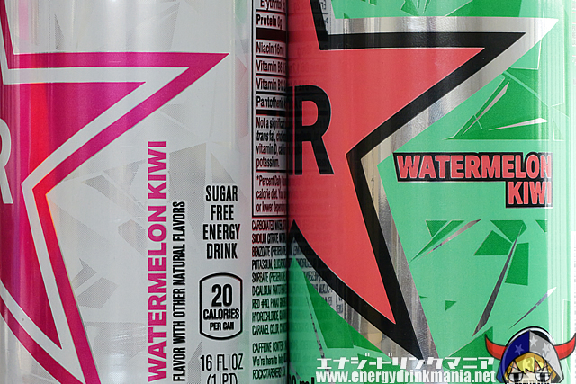 ROCKSTAR REFRESH WATERMELON KIWIのデザイン