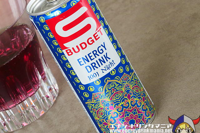 S BUDGET ENERGY DRINK 1001 Nachtのデザイン