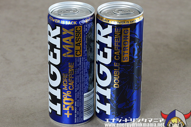 TIGER DOUBLE CAFFEINE STRONGのデザイン