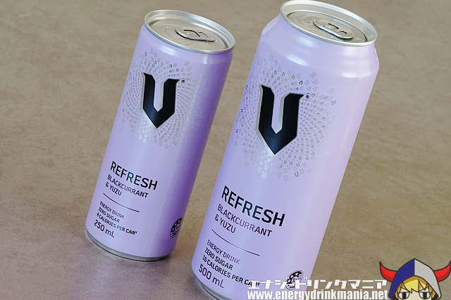 V ENERGY REFRESH BLACKCURRANT & YUZUのデザイン